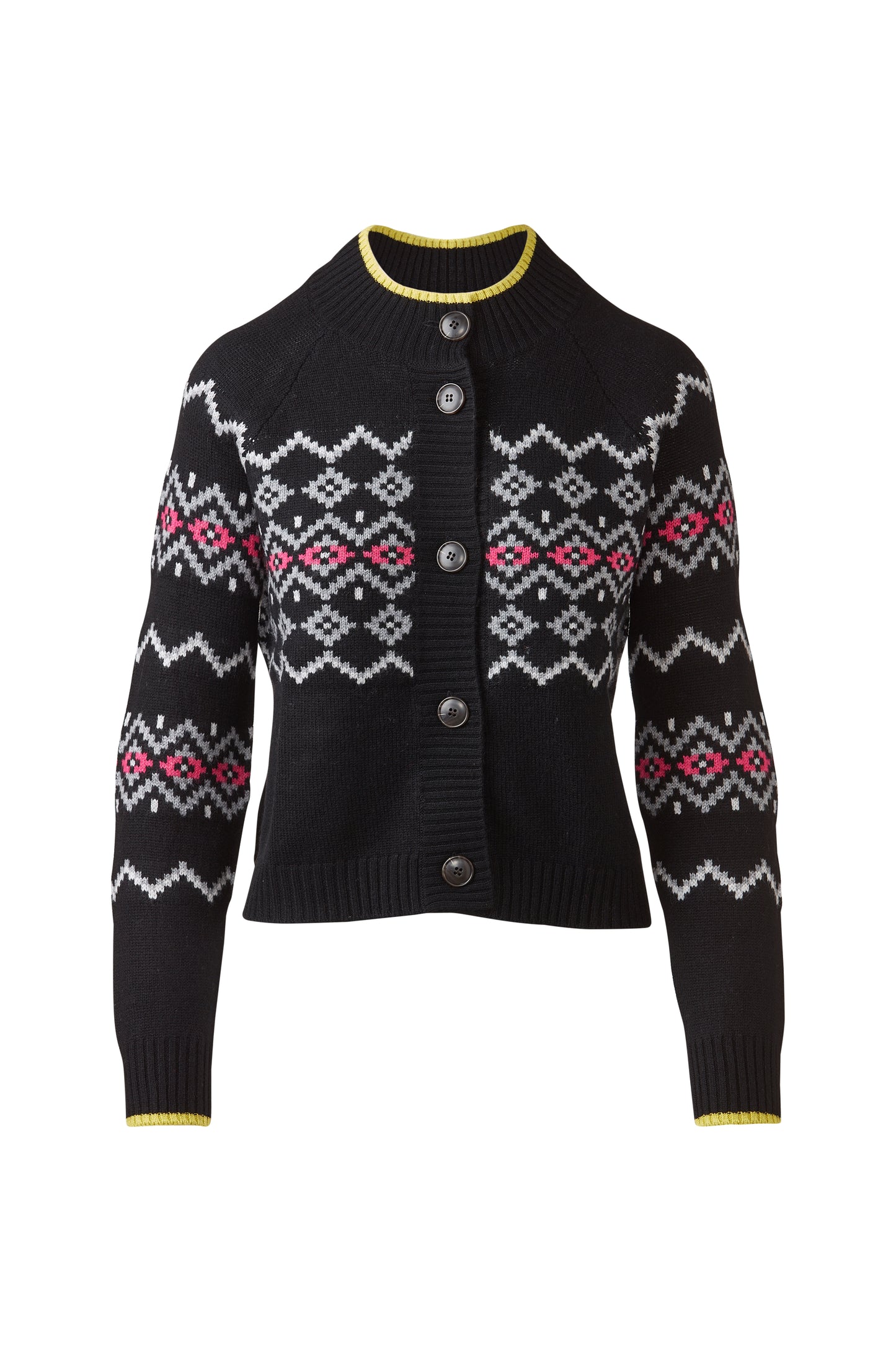 &Isla Fairisle Button Cardigan