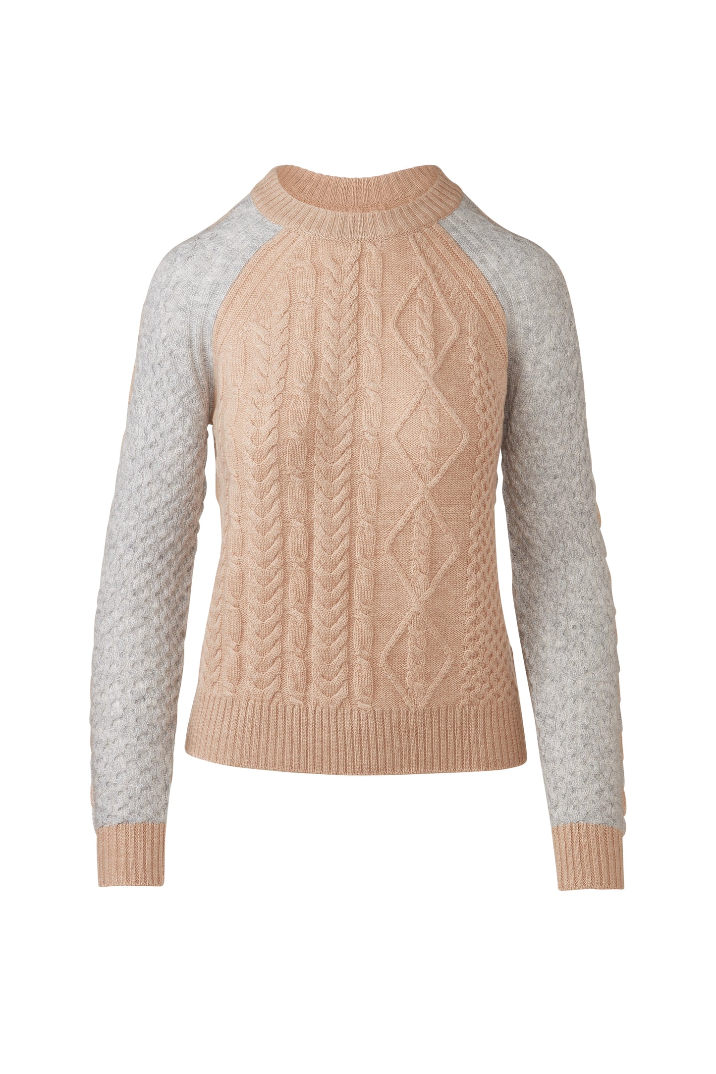 &Isla Colorblock Cable Crew
