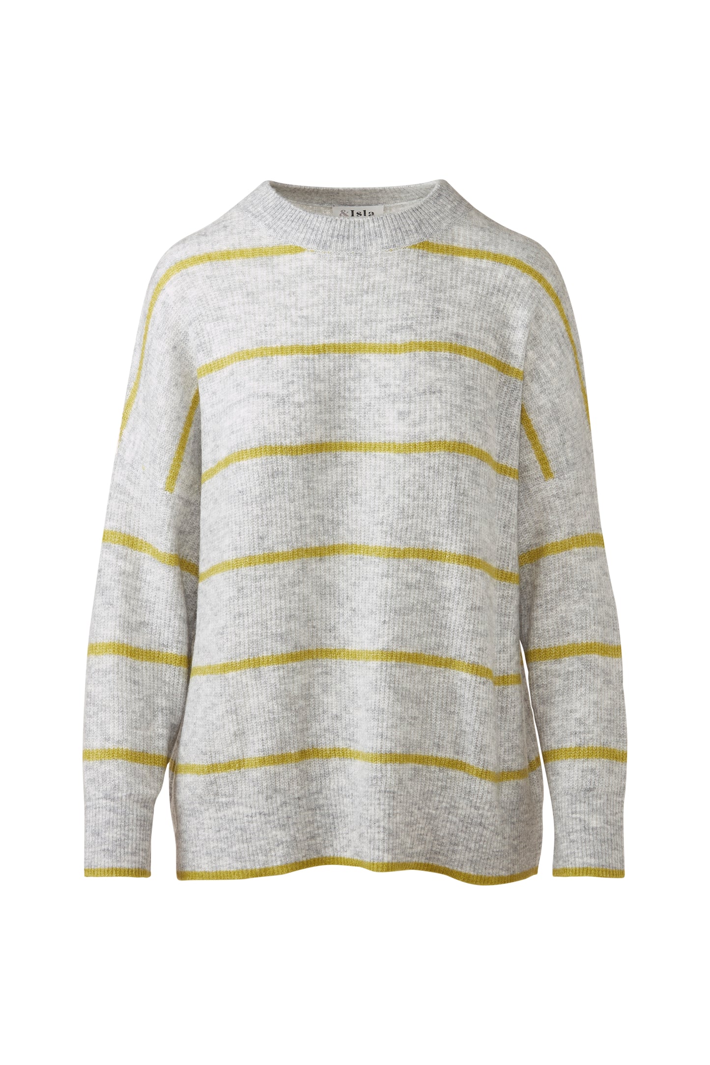 &Isla Lofty Oversized Stripe Crew