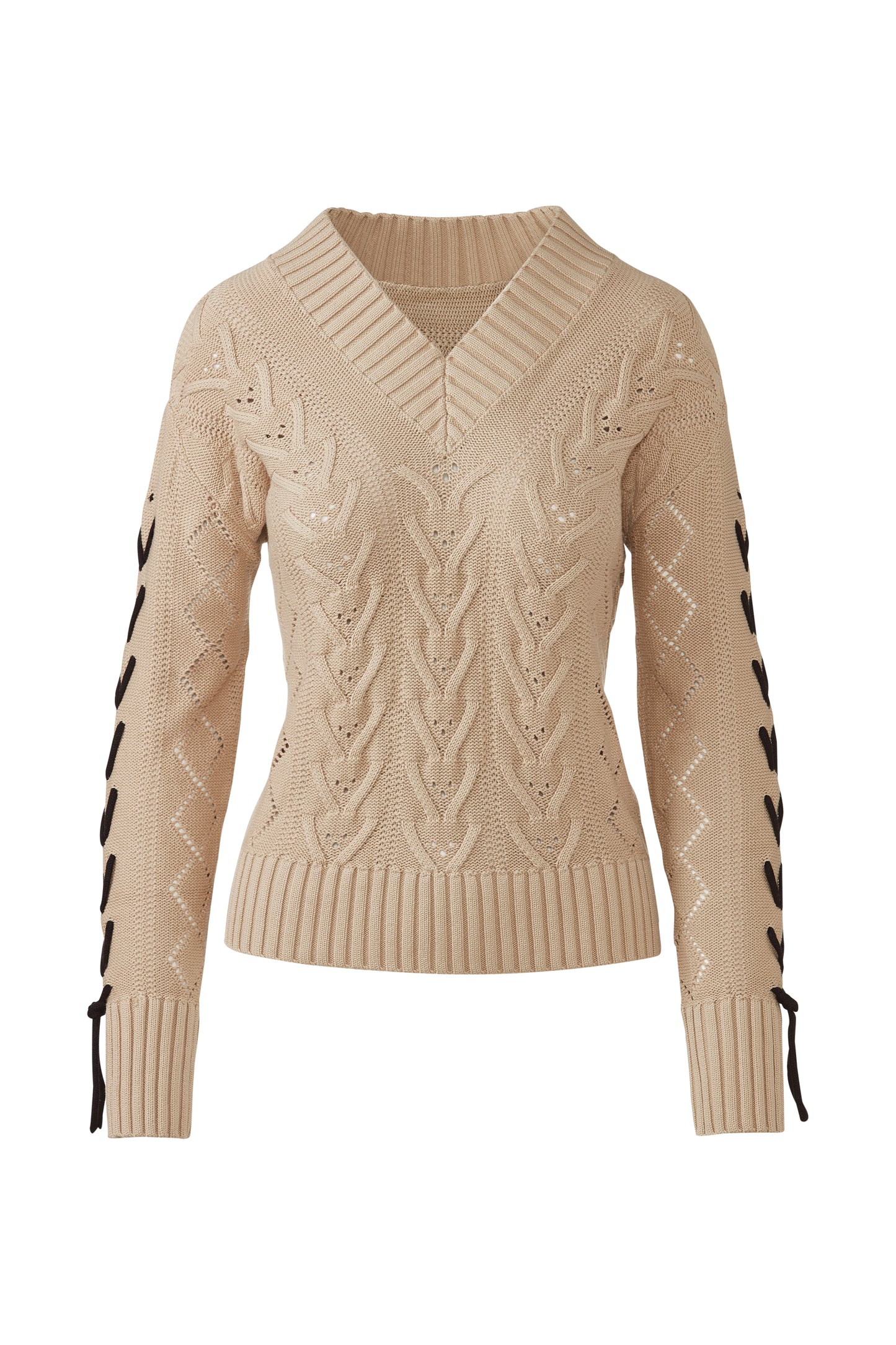 &Isla Braided Sleeve Cable Vee
