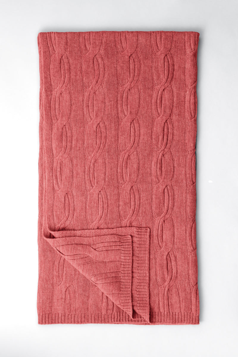 LUXE CABLE THROW BLANKET
