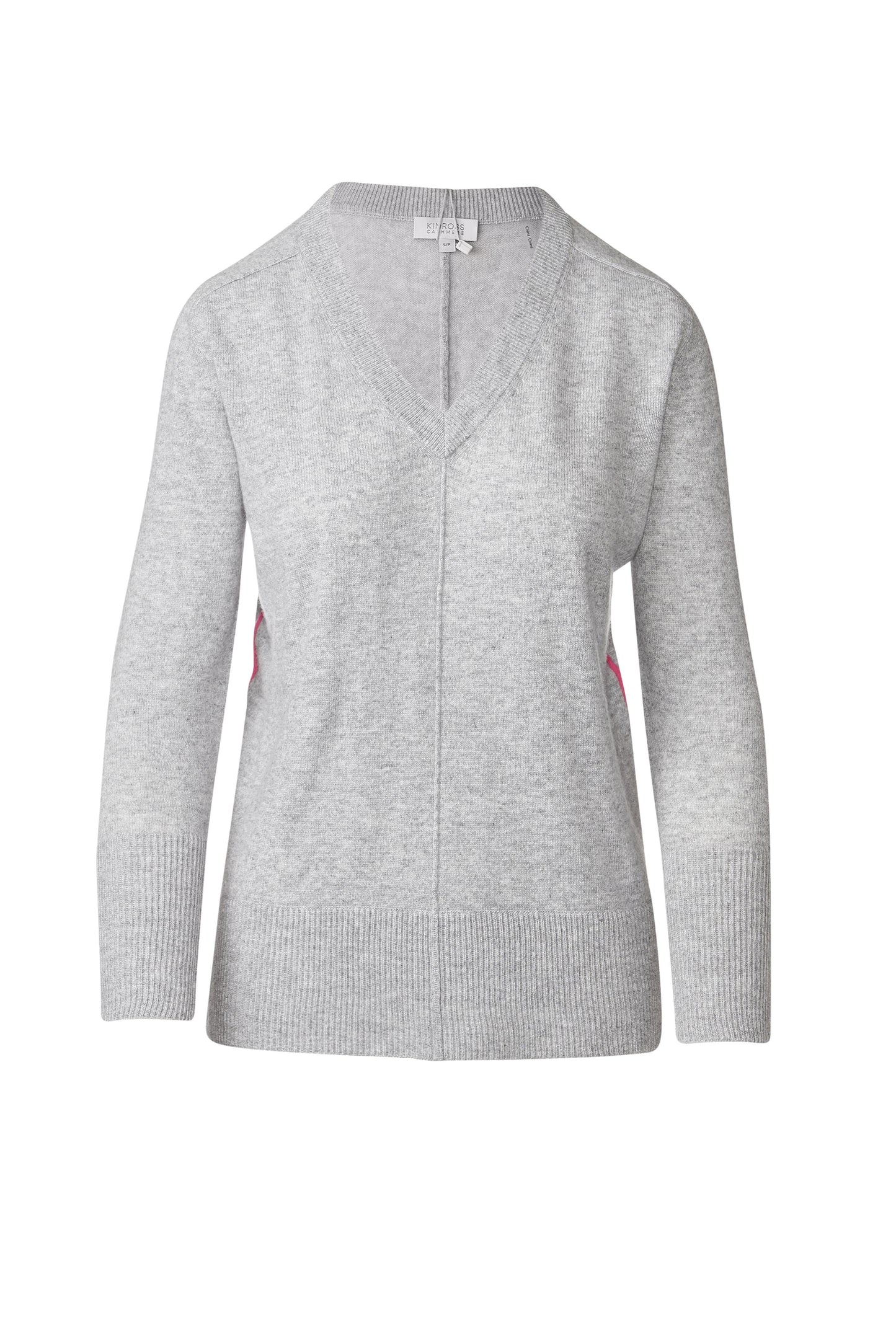 CASHMERE PIPED EASY VEE