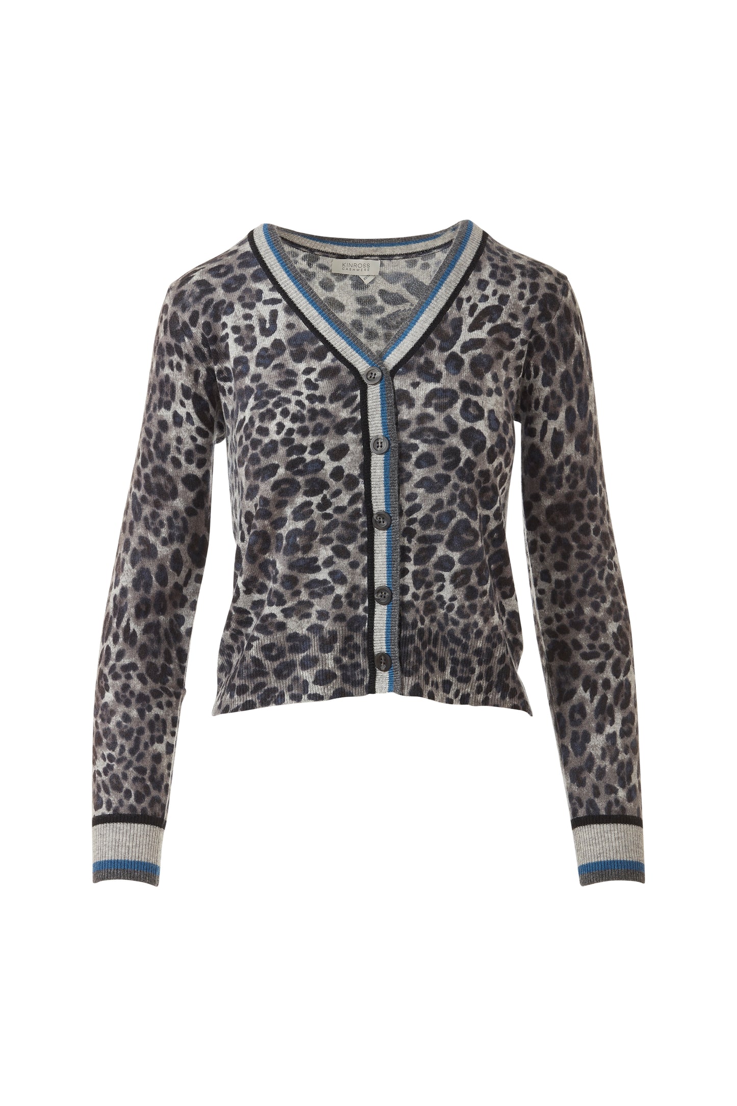 TIPPED LEOPARD CARDIGAN