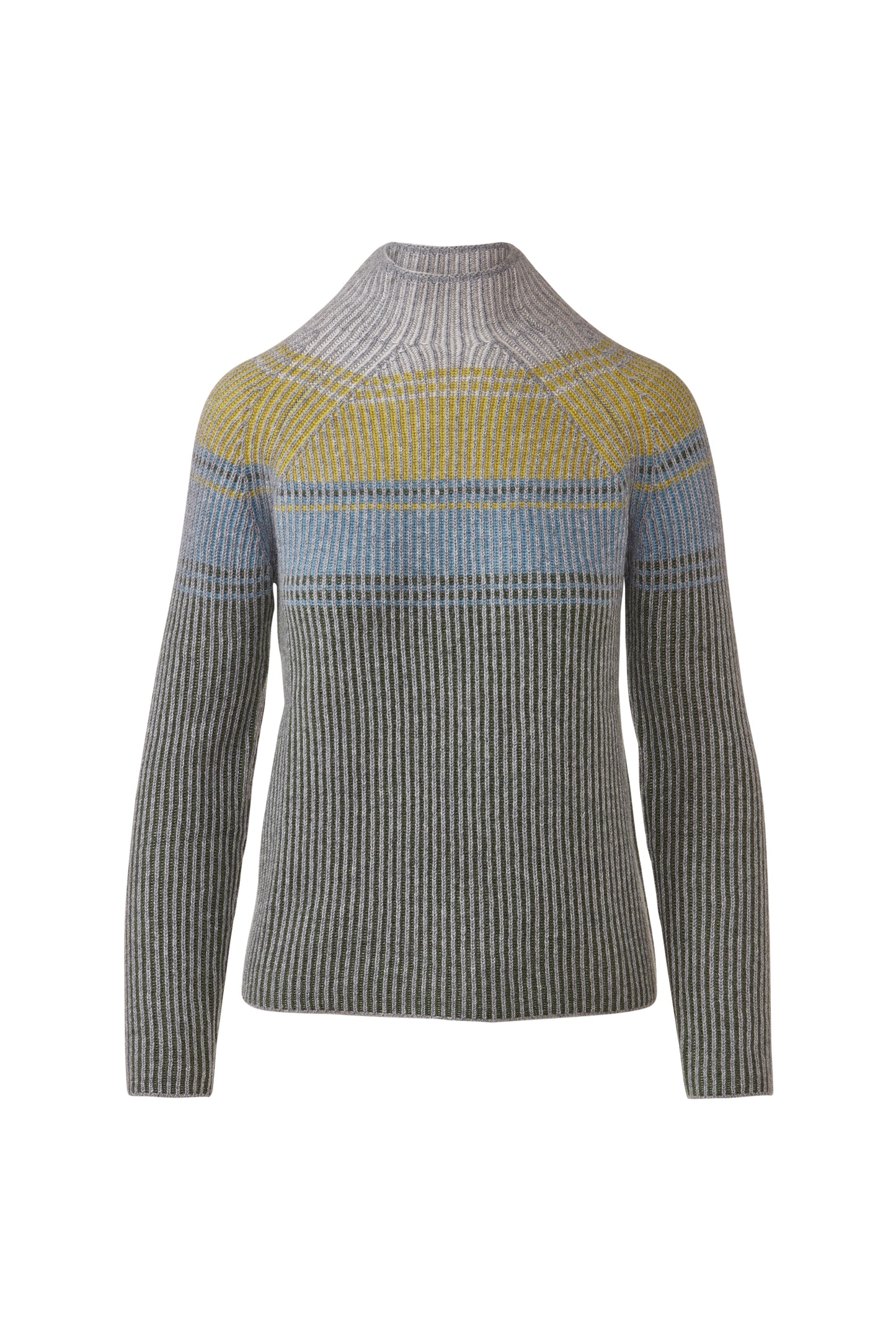 Plaited Rib Colorblock Funnel