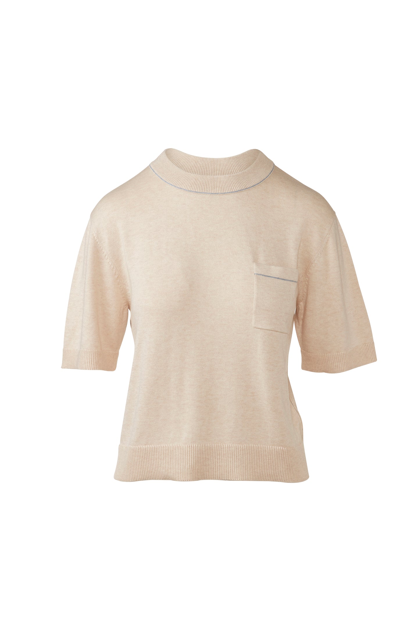 Tipped Short Sleeve Crew