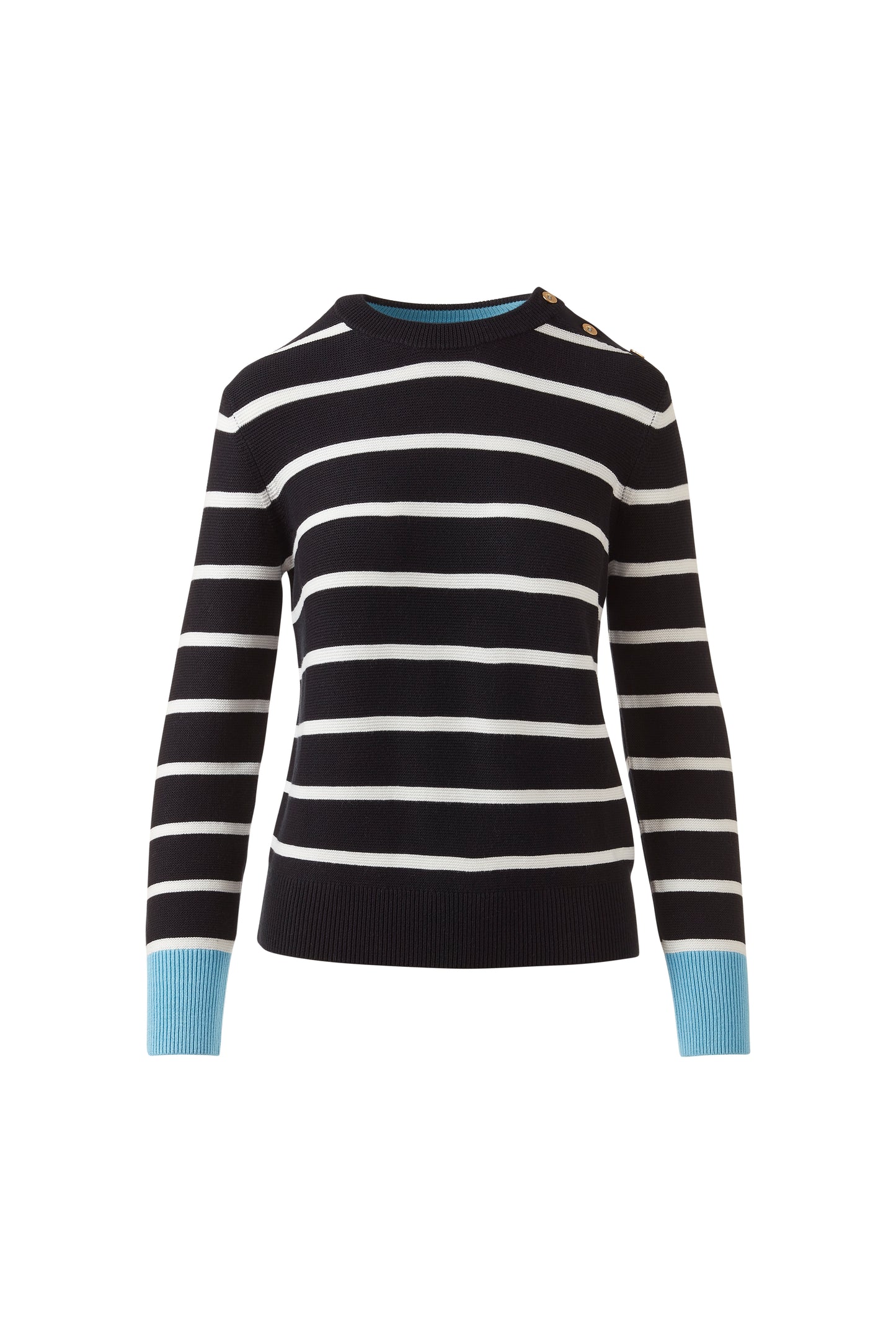 Garter Button Shoulder Crew