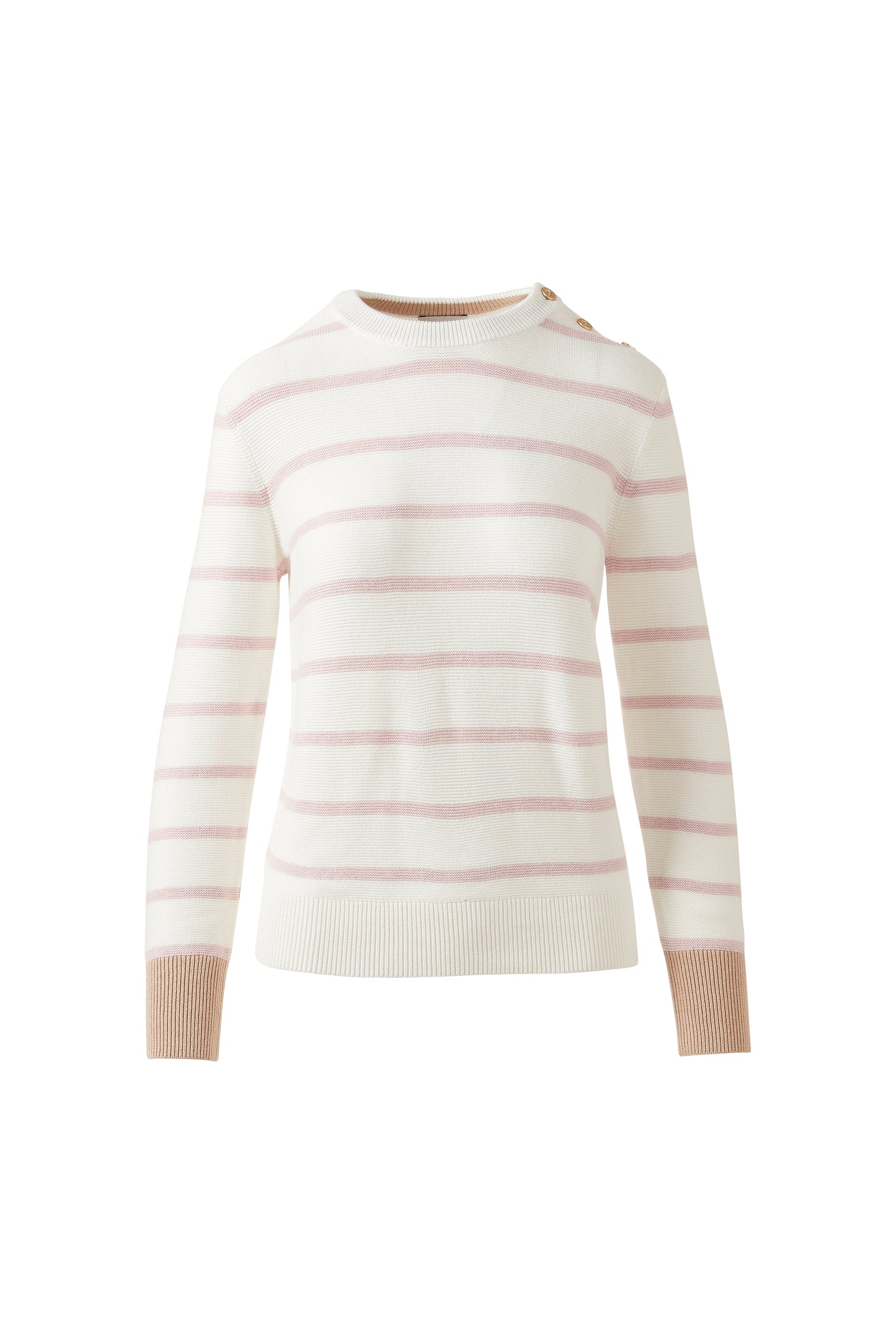 Garter Button Shoulder Crew