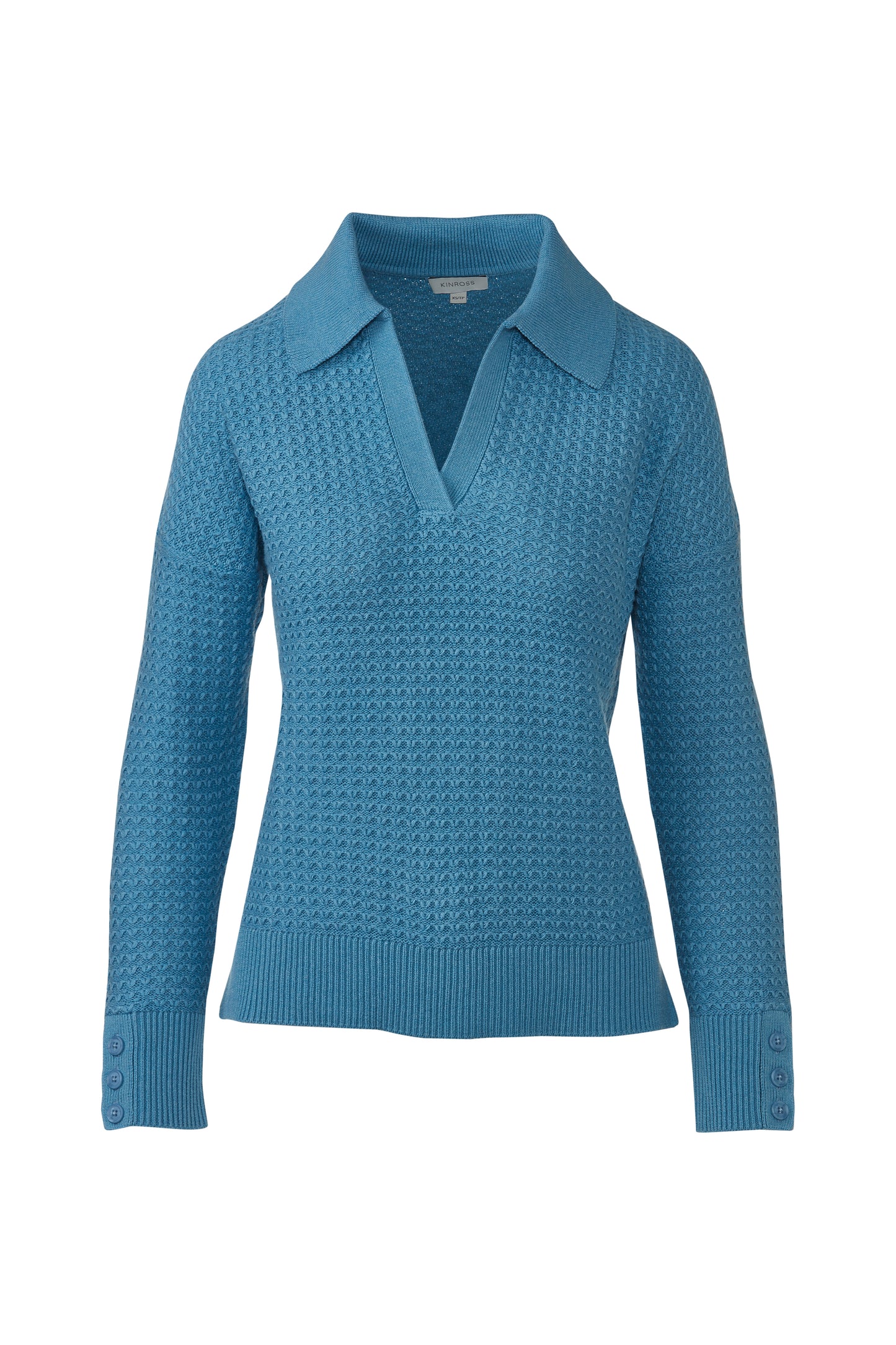 Textured Splitneck Polo
