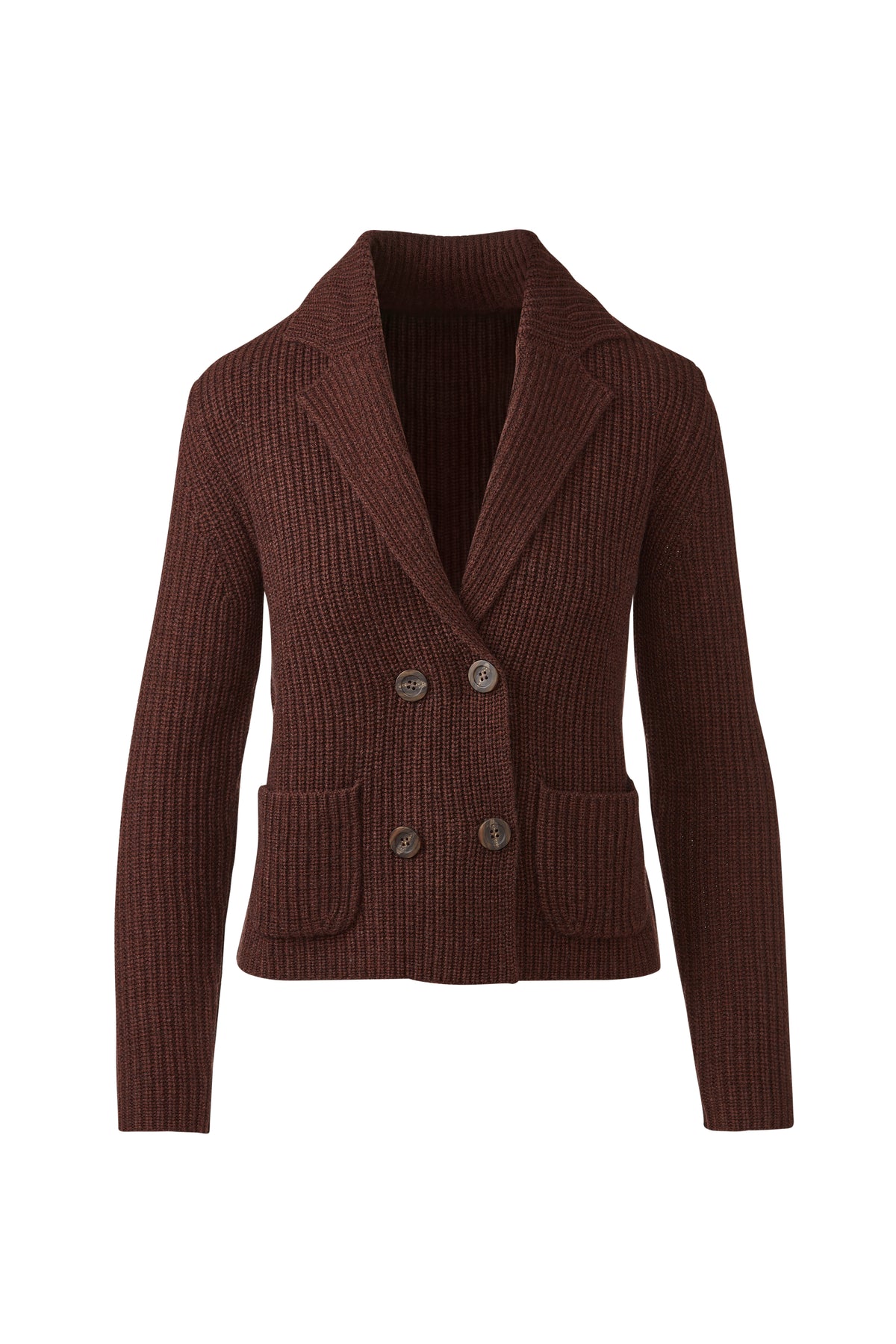 Rib Notch Collar Cardigan