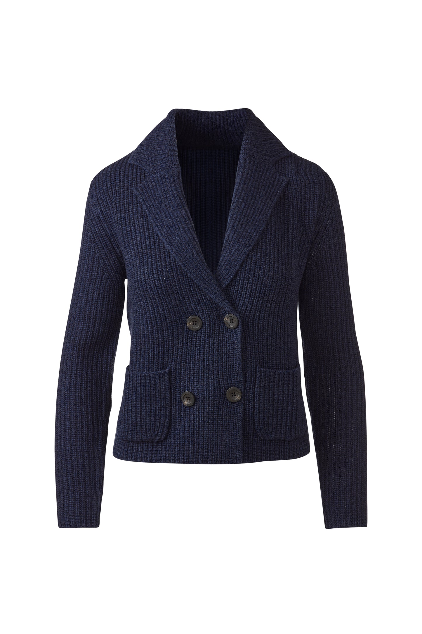 Rib Notch Collar Cardigan