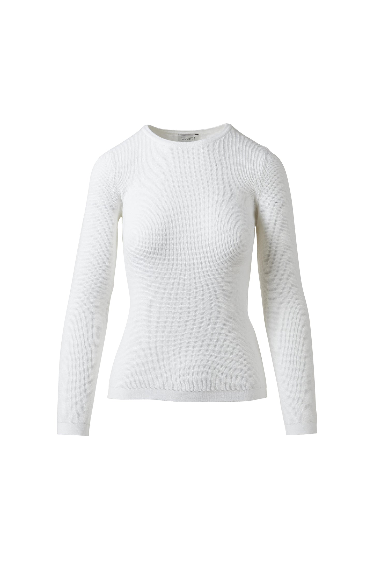 Cashmere Thermal Stripe Crew
