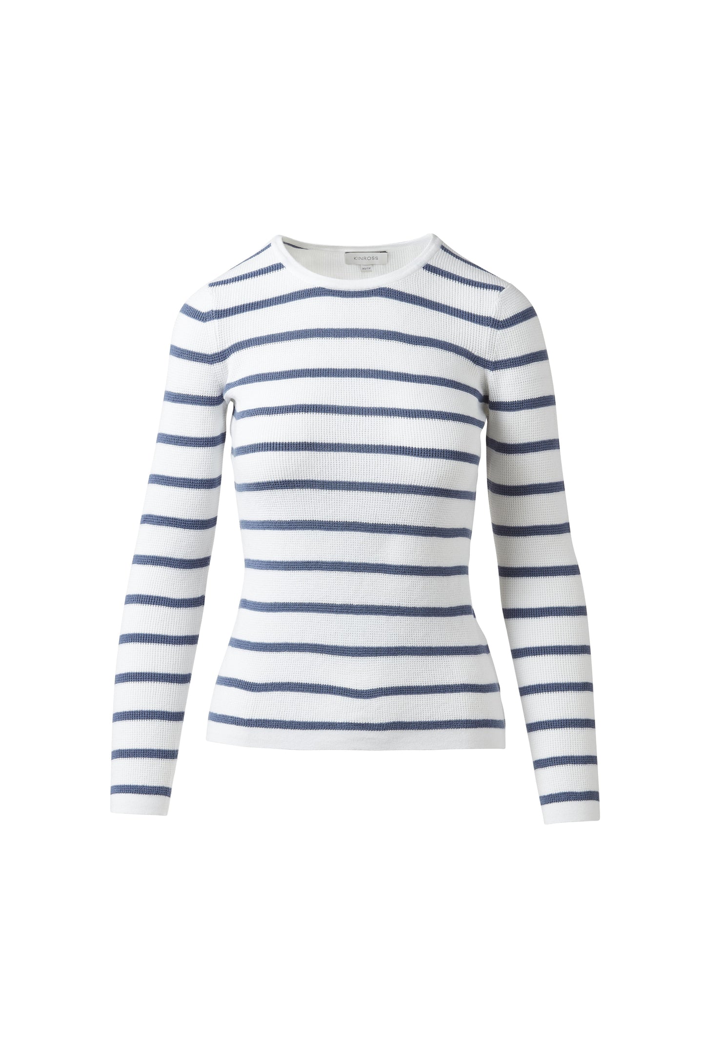 CASHMERE THERMAL STRIPE CREW