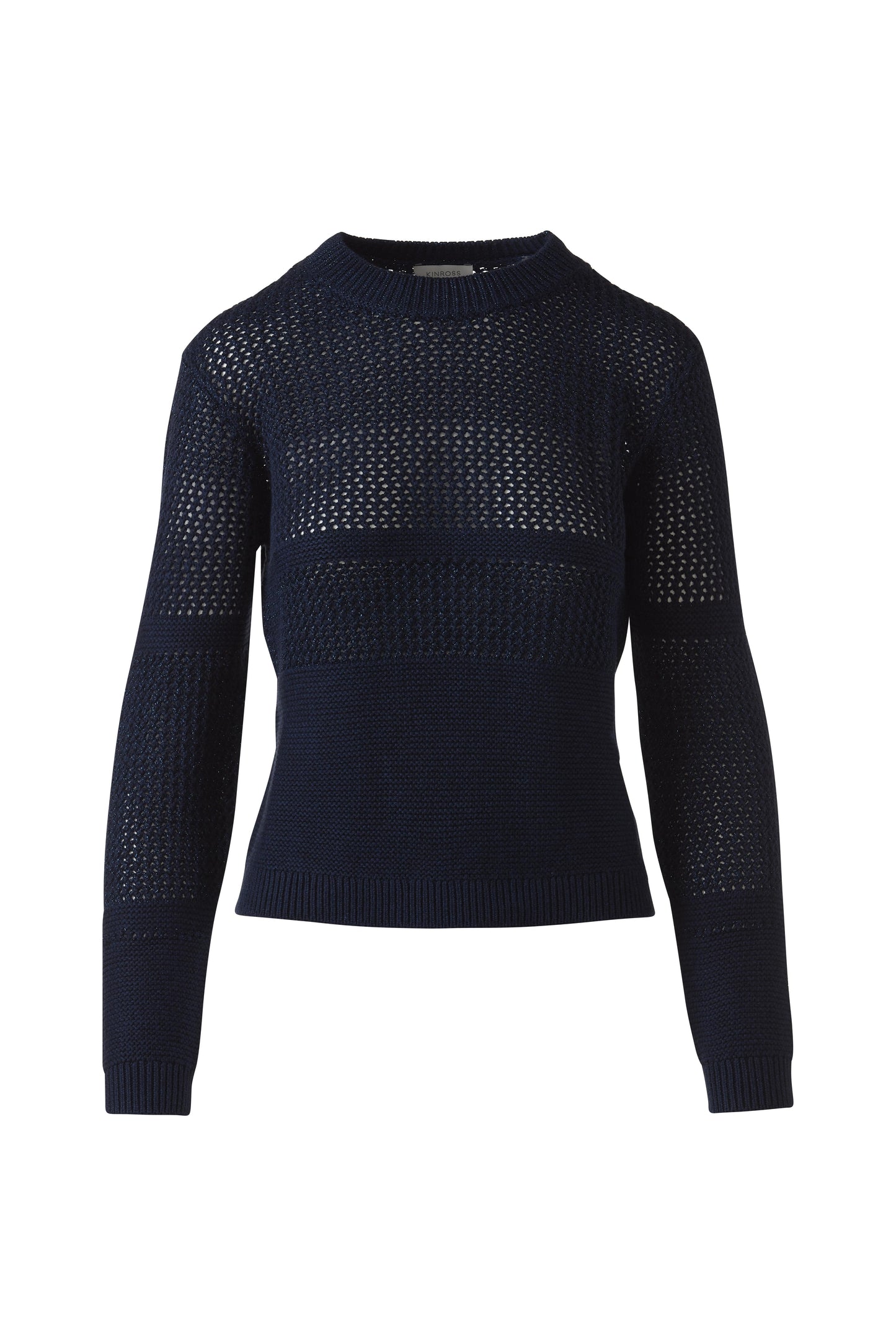 Mixed Stitch Lurex Crew