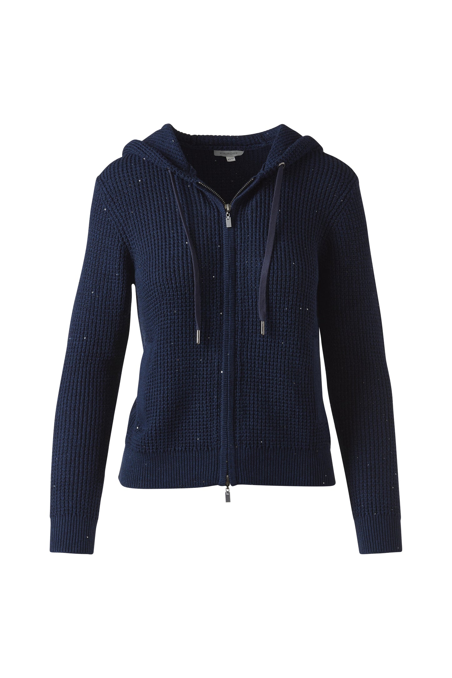 SEQUIN THERMAL ZIP HOODIE