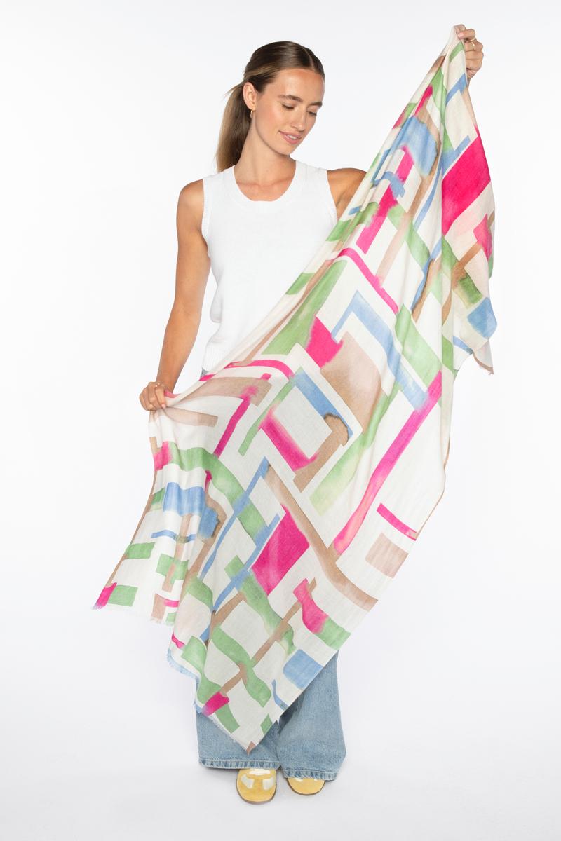 Geo Print Scarf