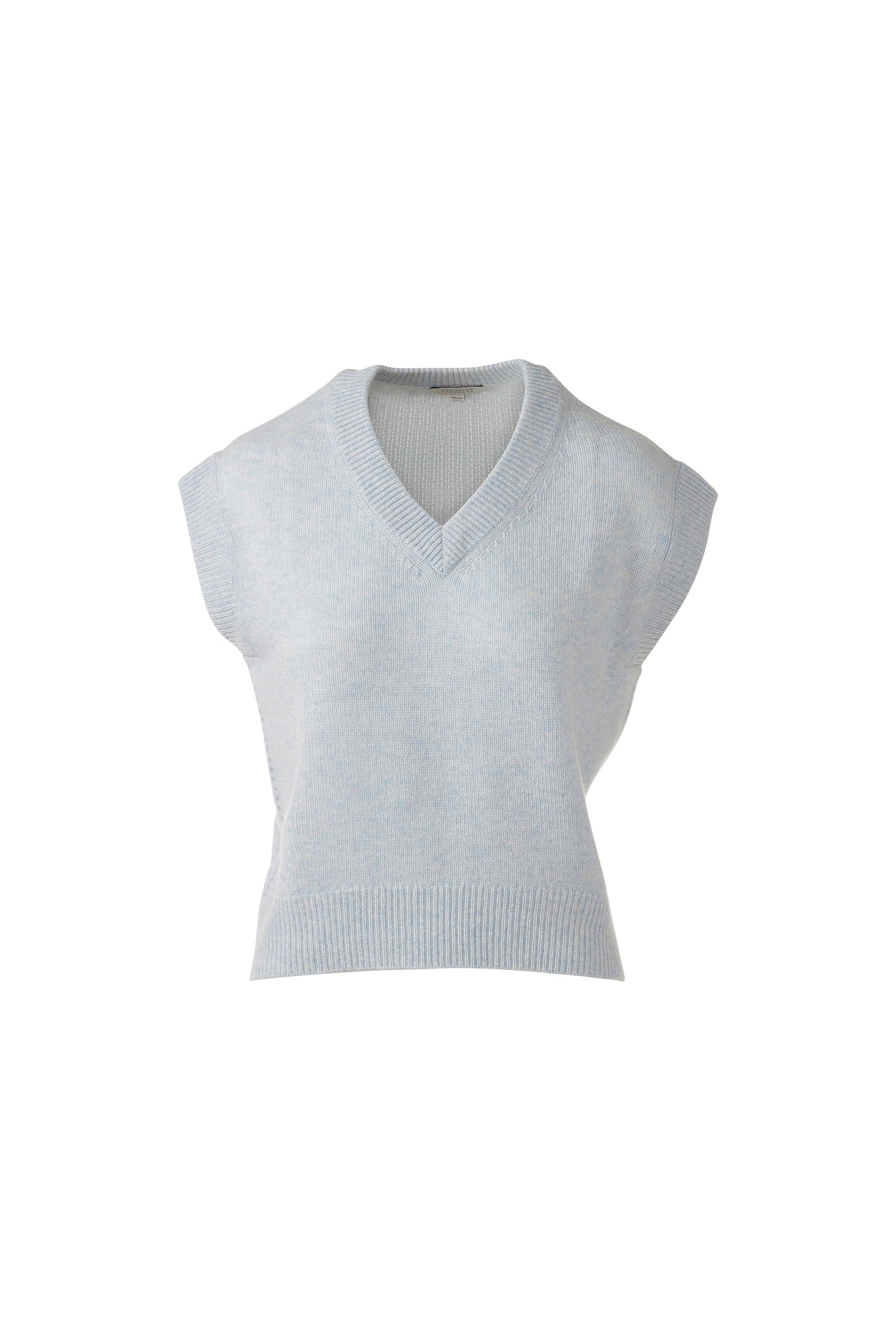 Marled Cap Sleeve Vee