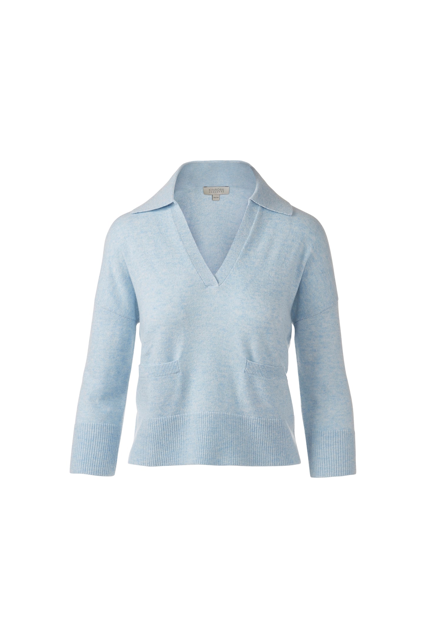 3/4 Sleeve Split Neck Polo