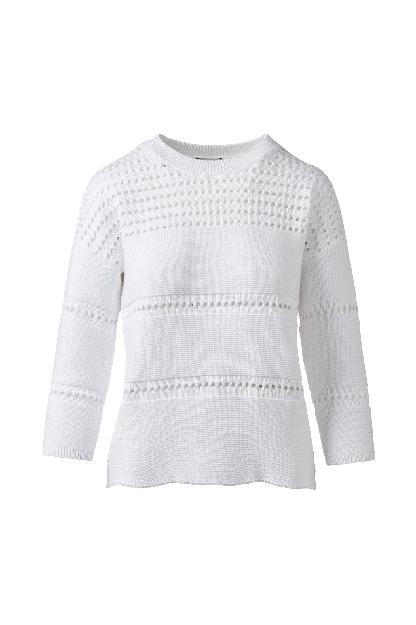 TEXTURED WIDE STRIPE PULLOVER