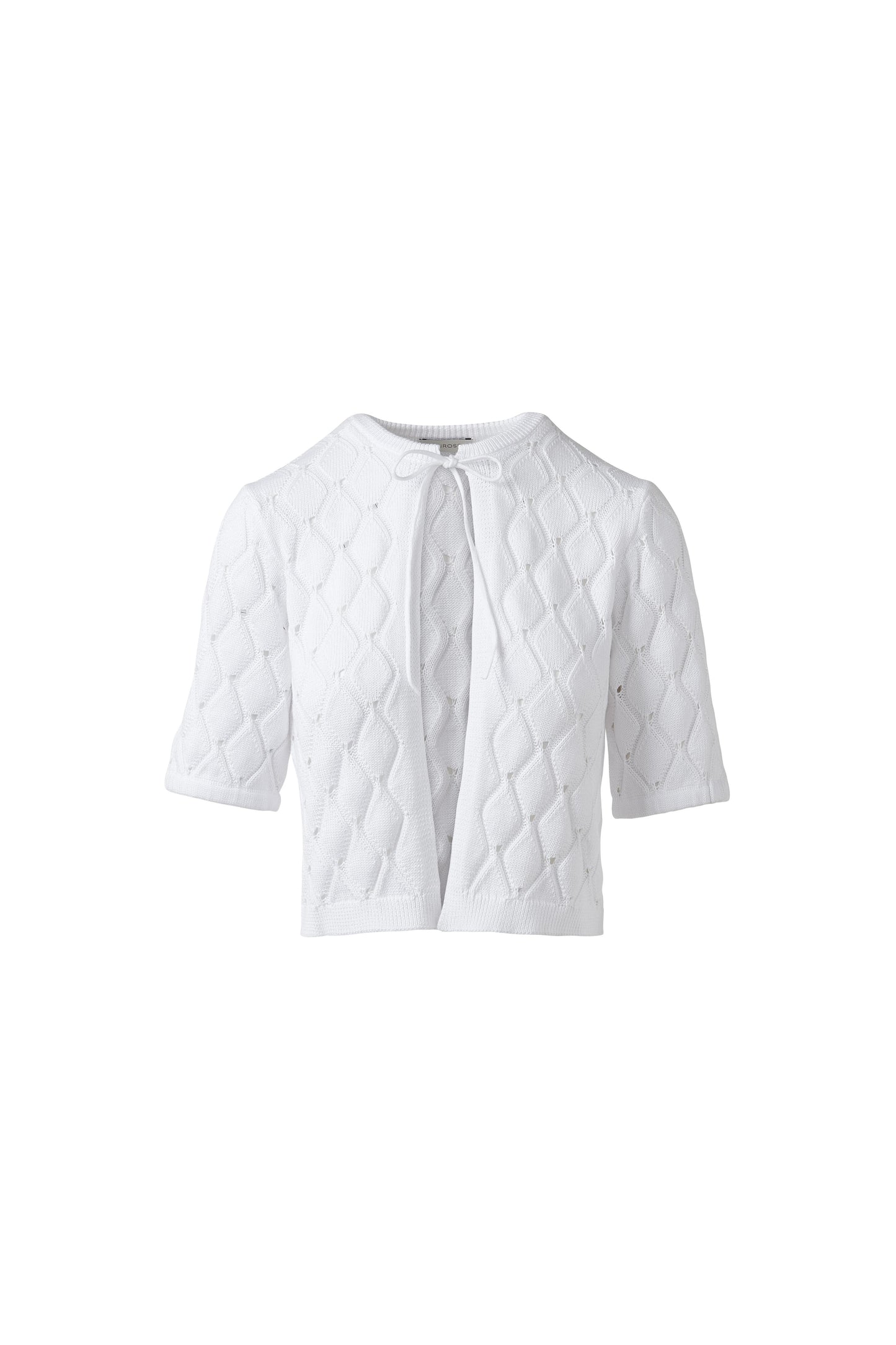 OPENWORK GATHERED SLEEVE CARDIGAN