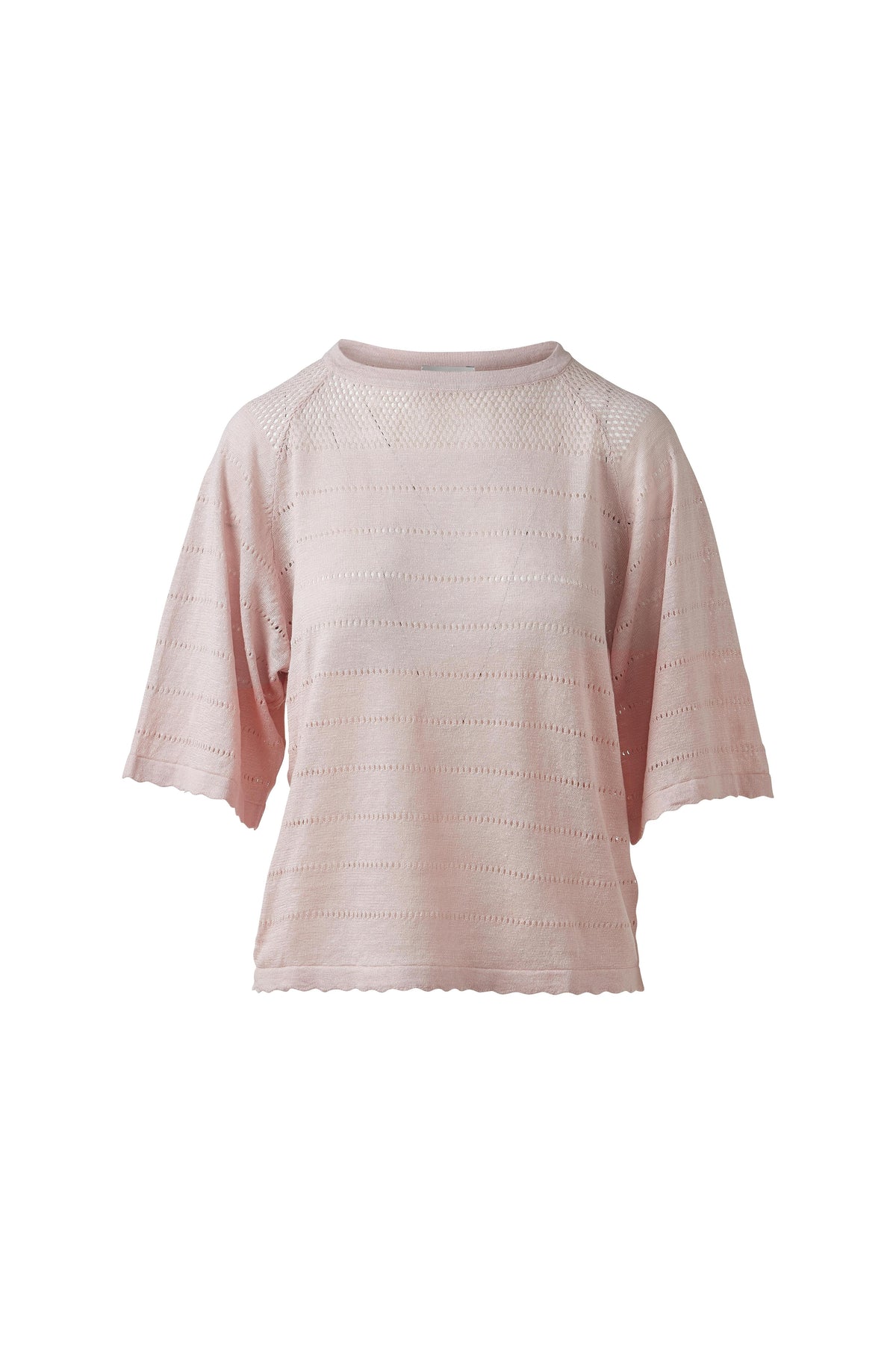 Openwork Raglan Crew