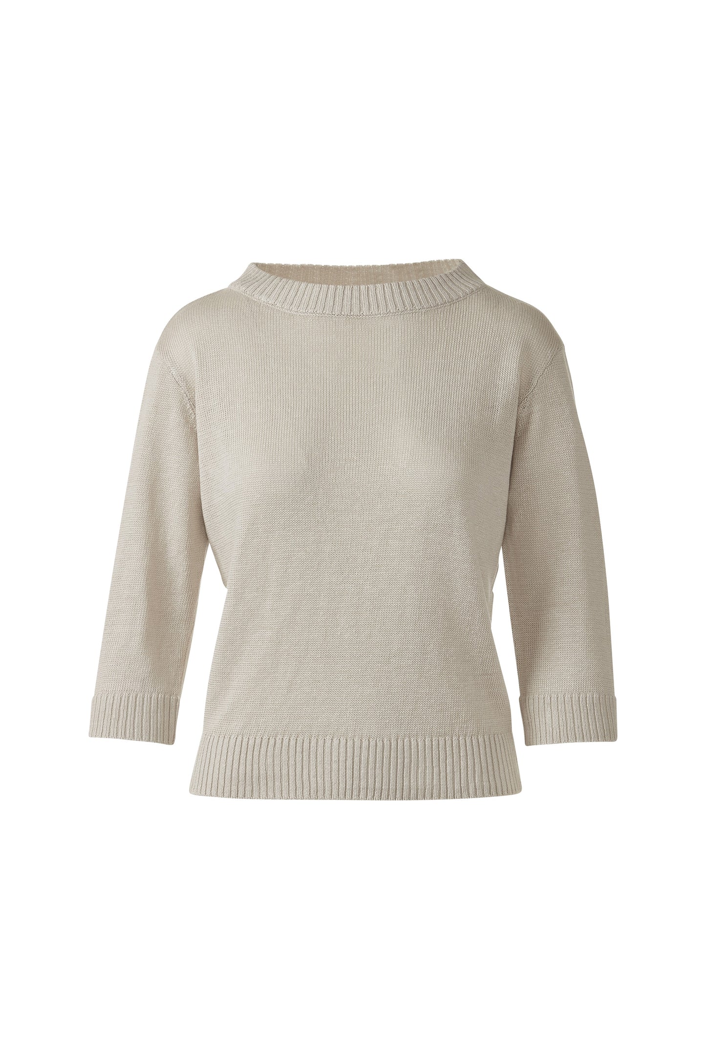 ELBOW SLEEVE PULLOVER in PEBBLE