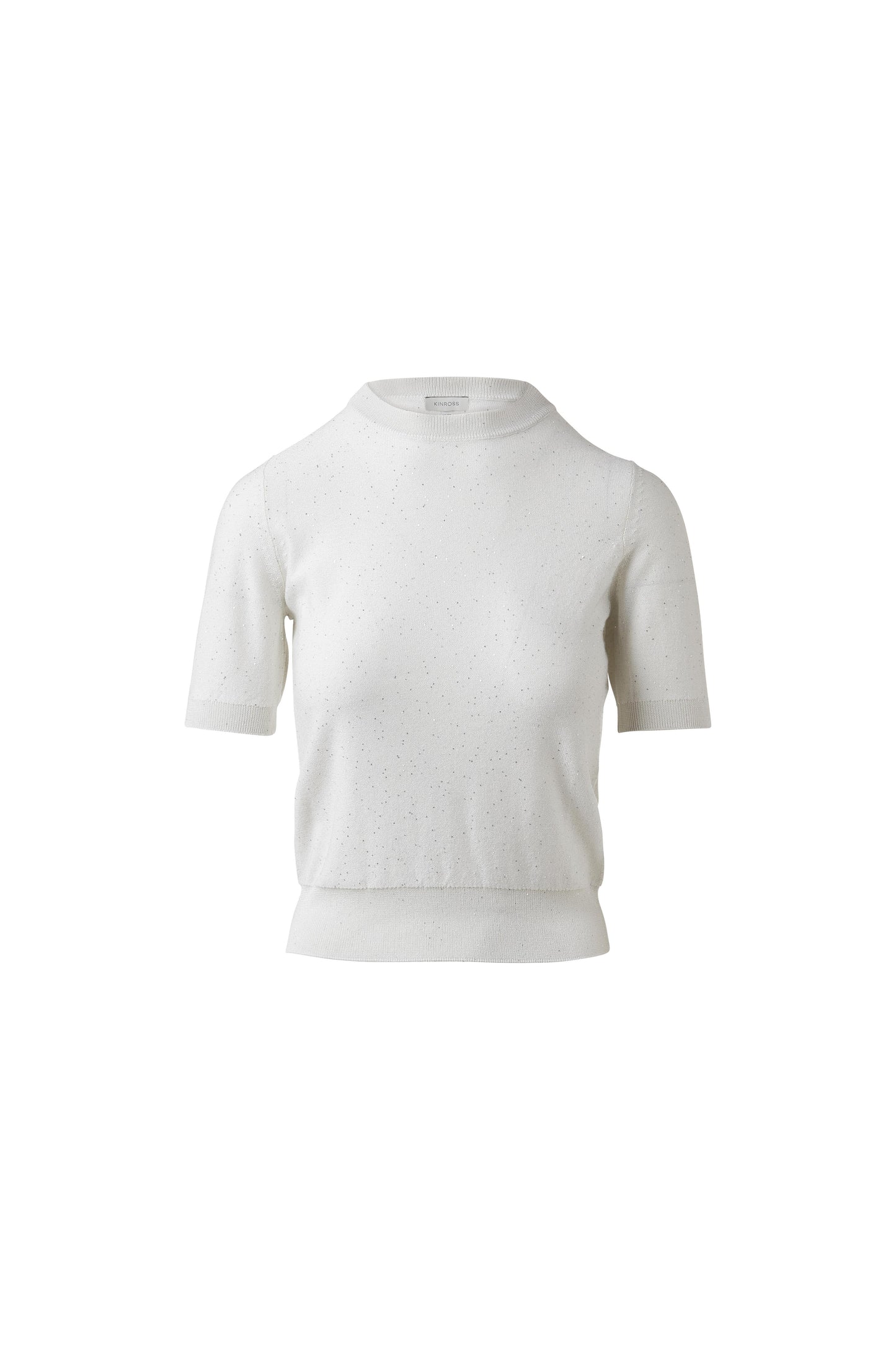 Sequin Short Sleeve Crew