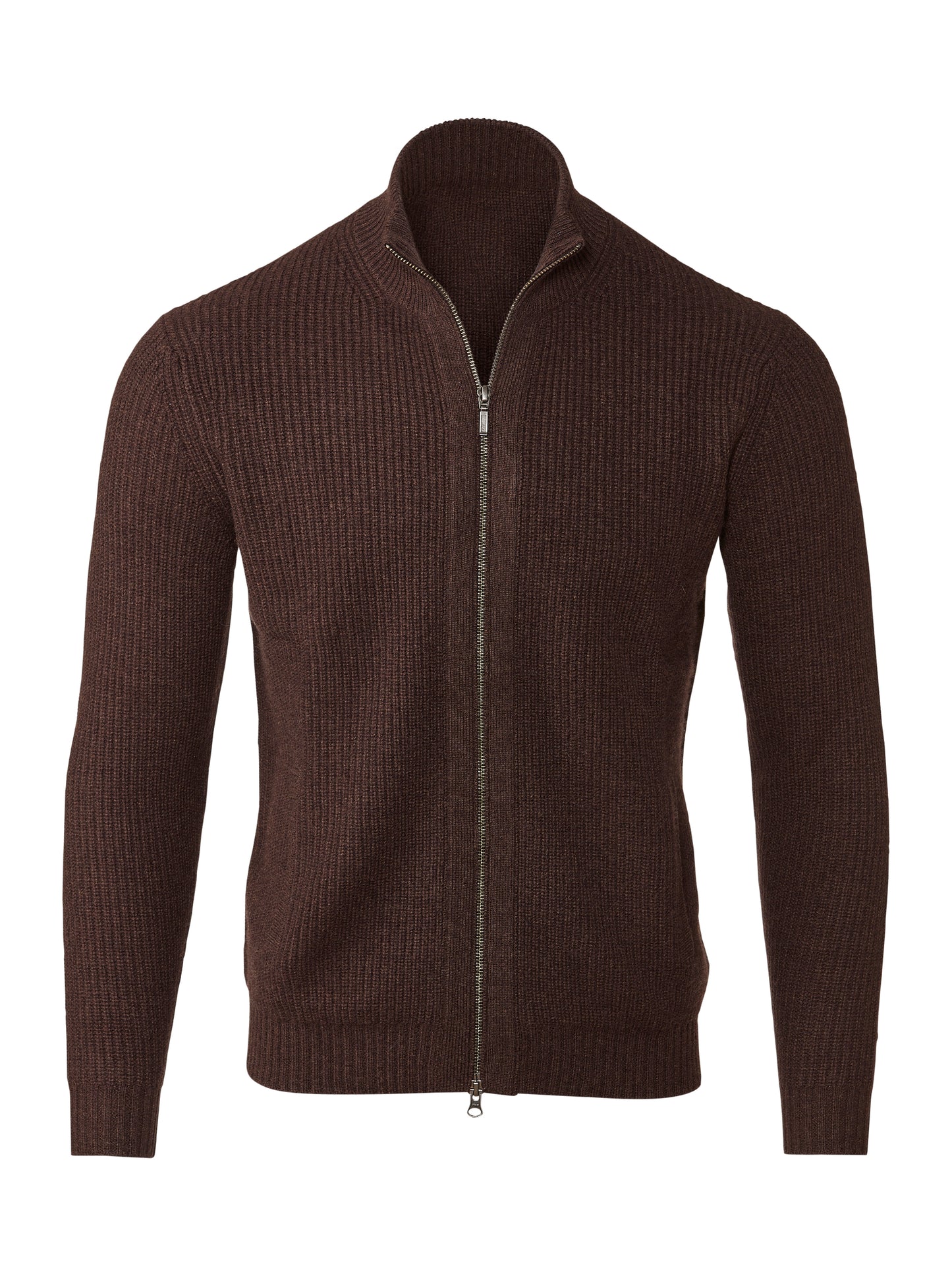 Rib Zip Mock Cardigan