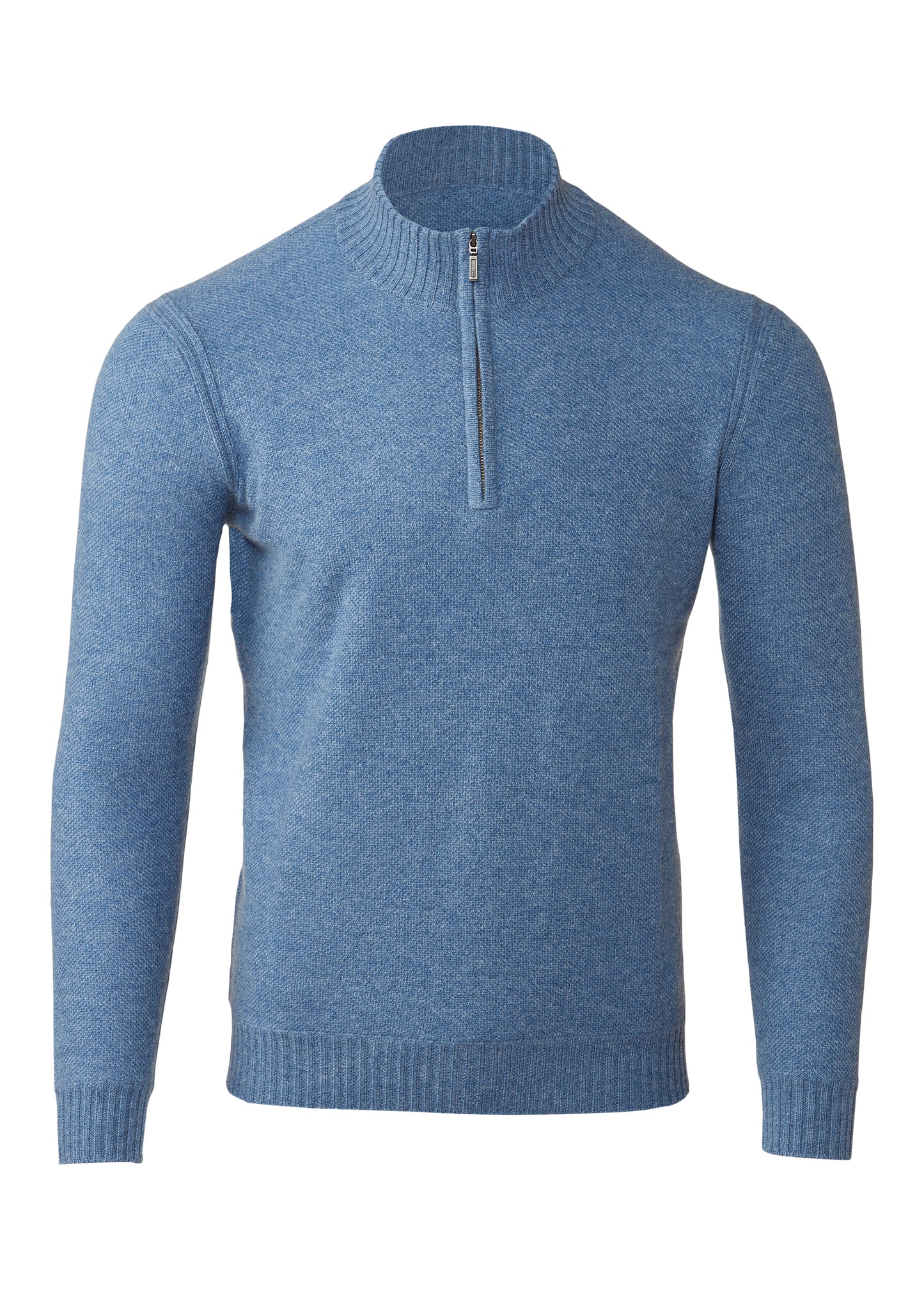 Pique Qtr Zip Mock