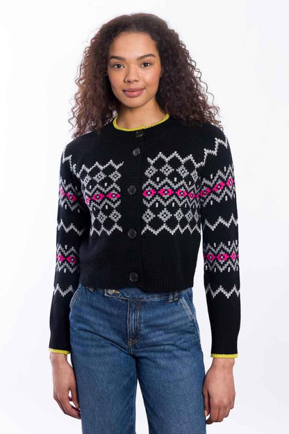 &Isla Fairisle Button Cardigan