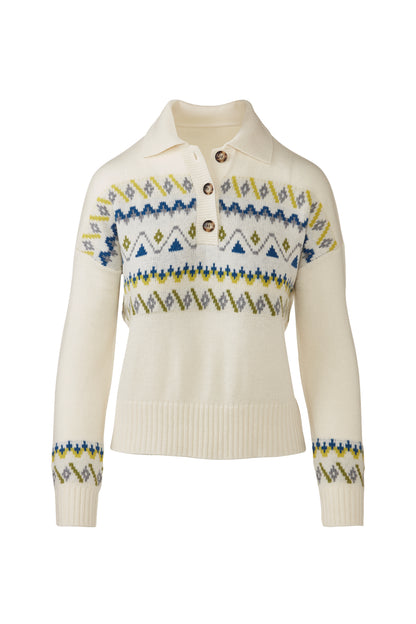 &Isla Fairisle Button Polo