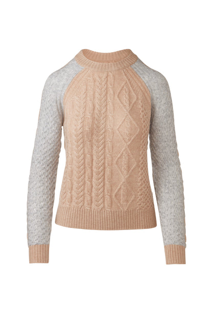 &Isla Colorblock Cable Crew