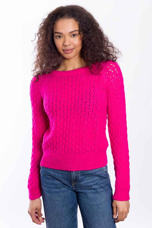 &Isla Lofty Bobble Raglan Crew