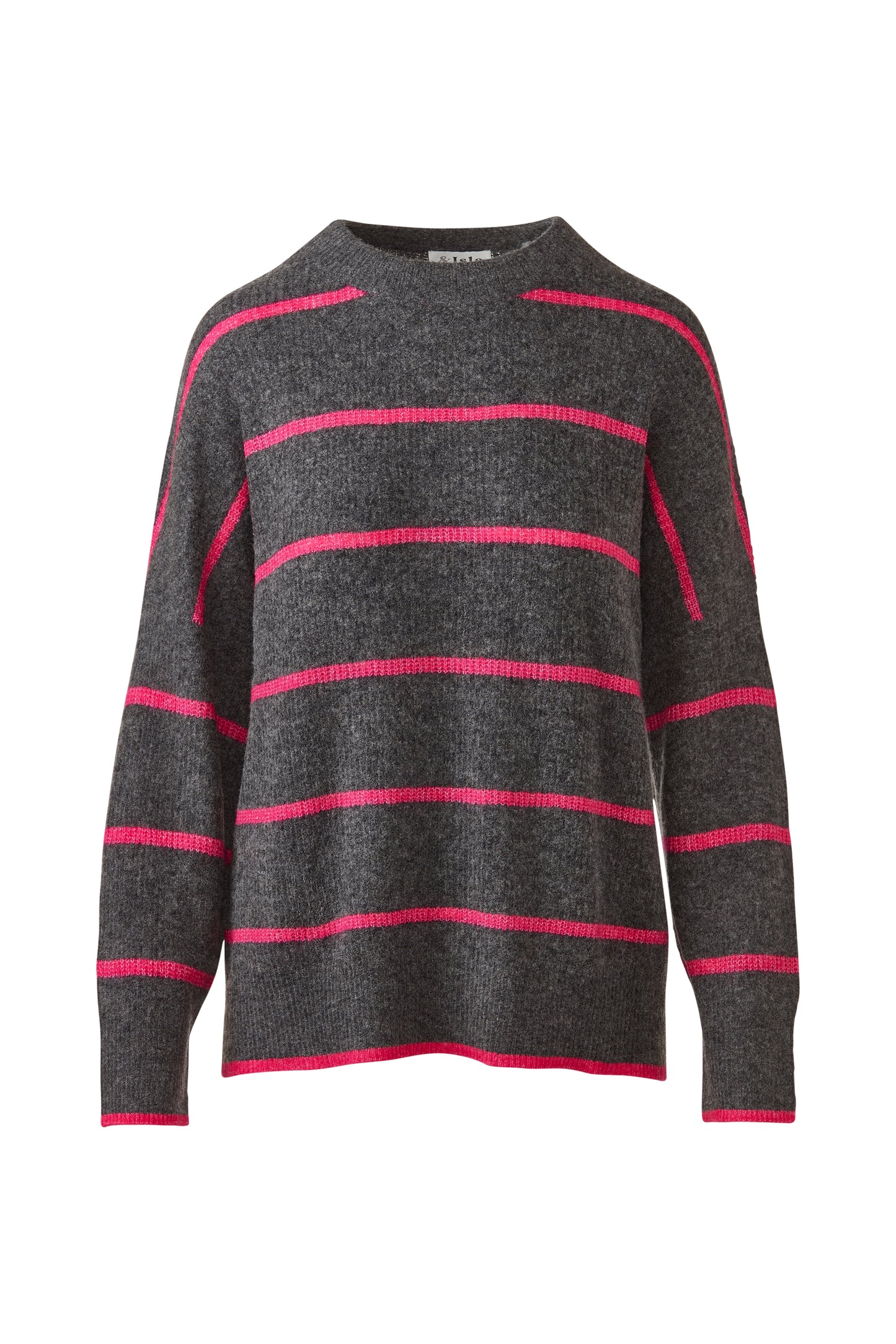 &Isla Lofty Oversized Stripe Crew