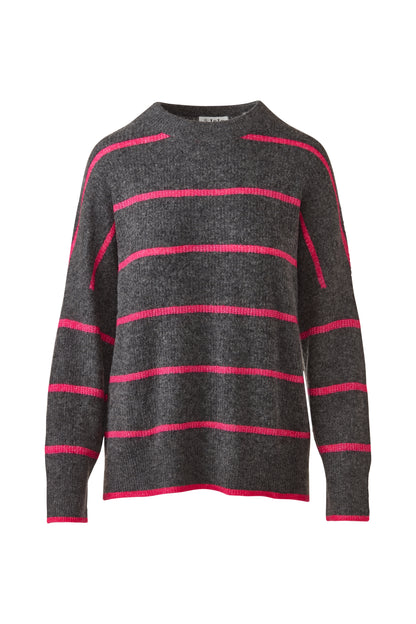 &Isla Lofty Oversized Stripe Crew