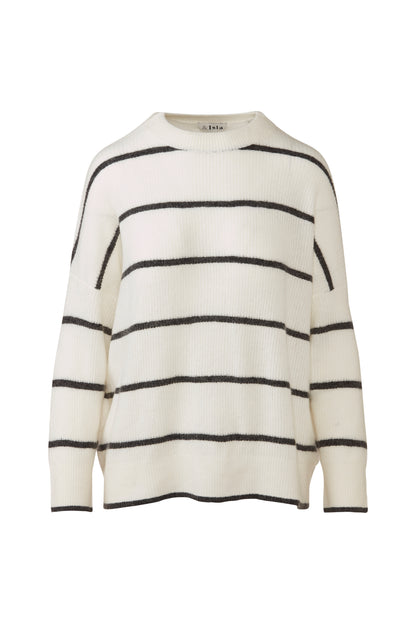 &Isla Lofty Oversized Stripe Crew