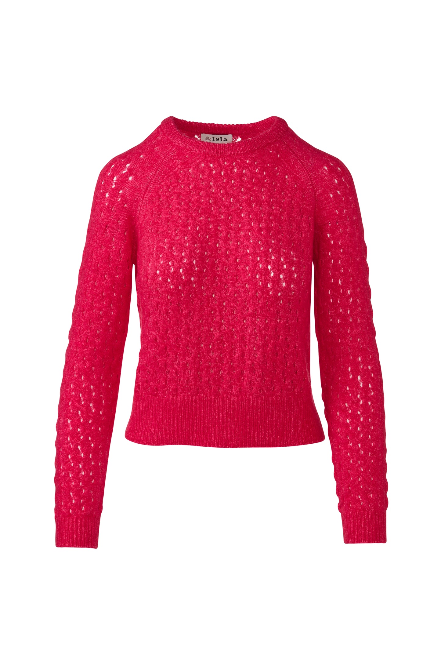 &Isla Lofty Bobble Raglan Crew