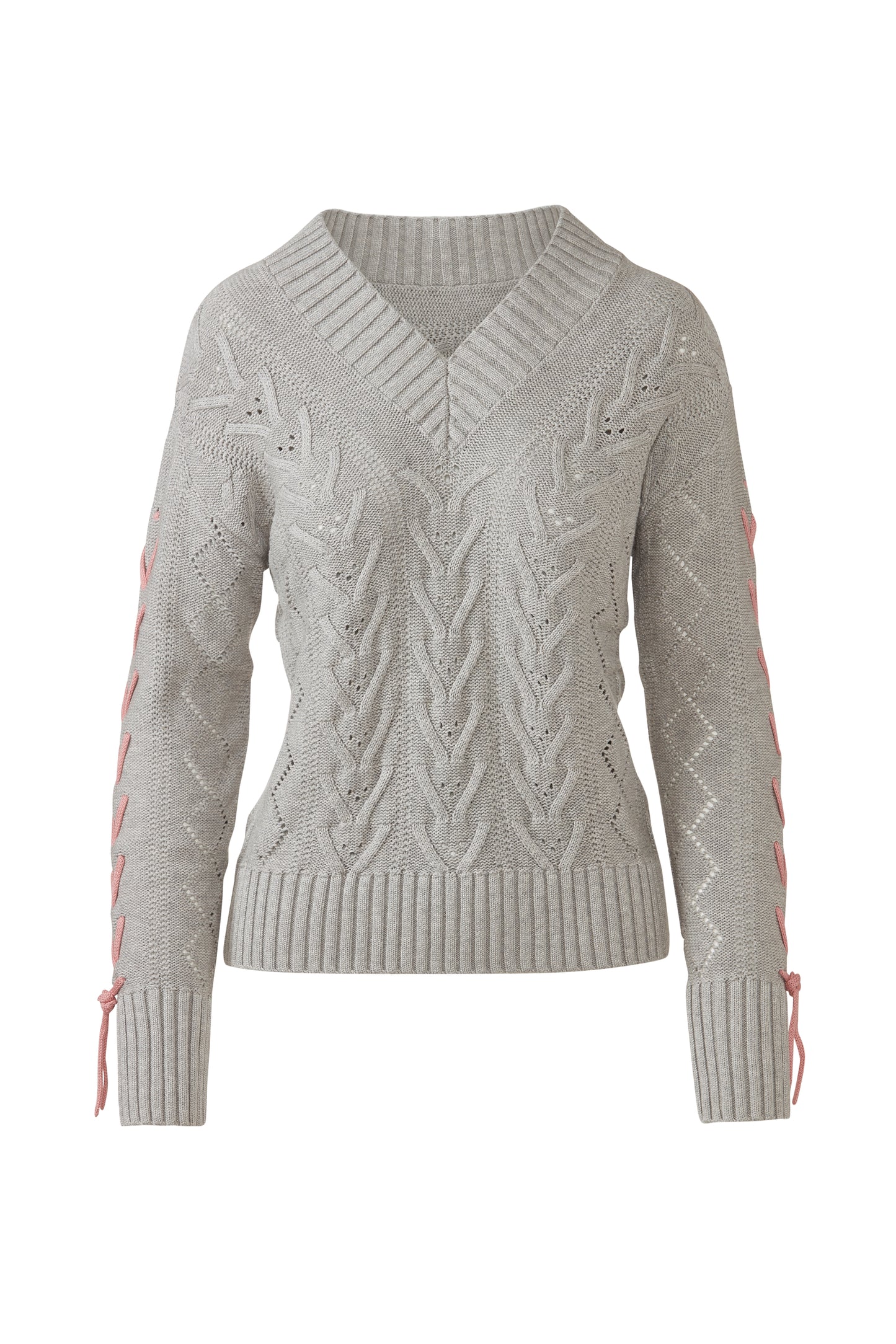 &Isla Braided Sleeve Cable Vee