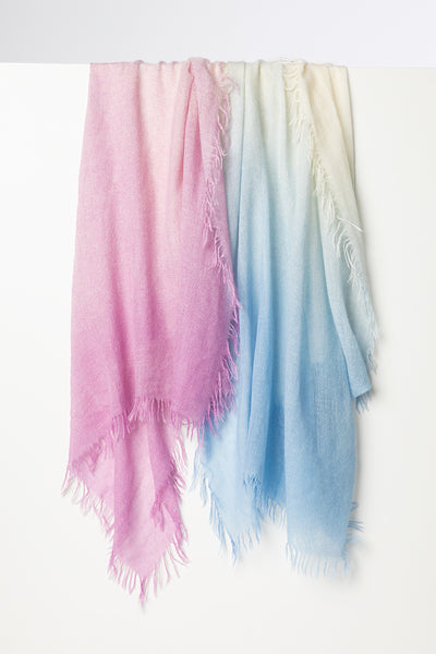MULTI-COLOR SPRAY PRINT SCARF – Kinross Cashmere