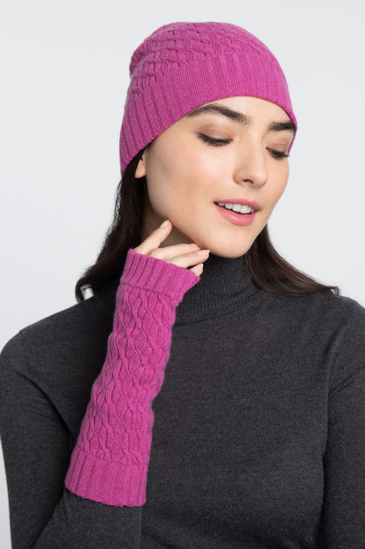 TEXTURED FINGERLESS GLOVES