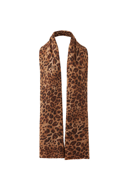 CASHMERE LEOPARD PRINT WRAP