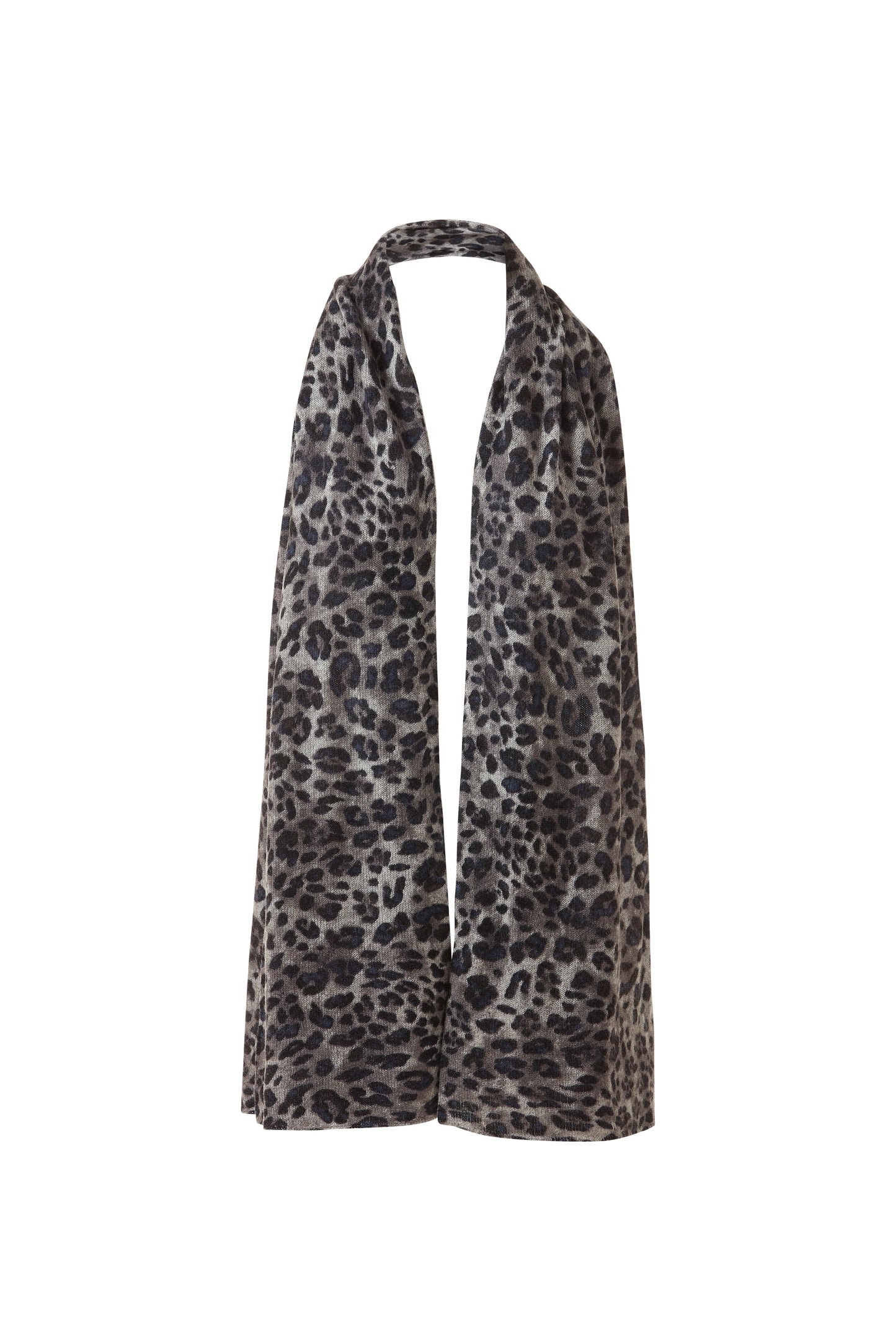 CASHMERE LEOPARD PRINT WRAP