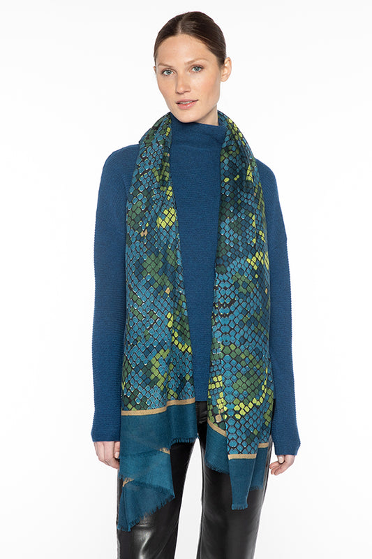 GEO SKIN PRINT SCARF