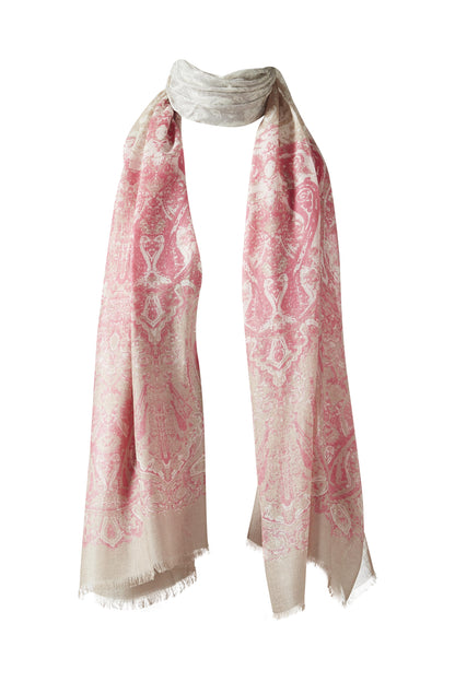 FADED PAISLEY PRINT SCARF