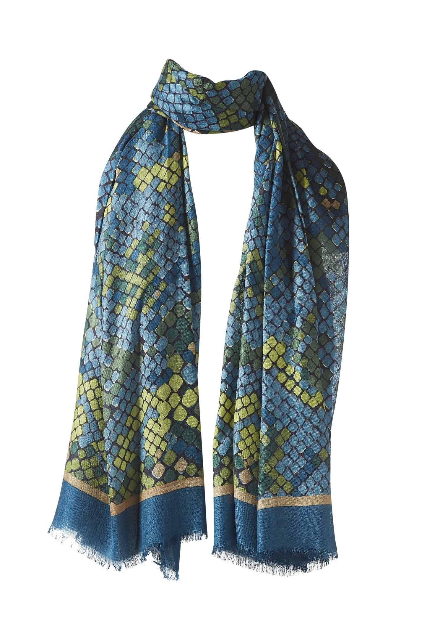 GEO SKIN PRINT SCARF