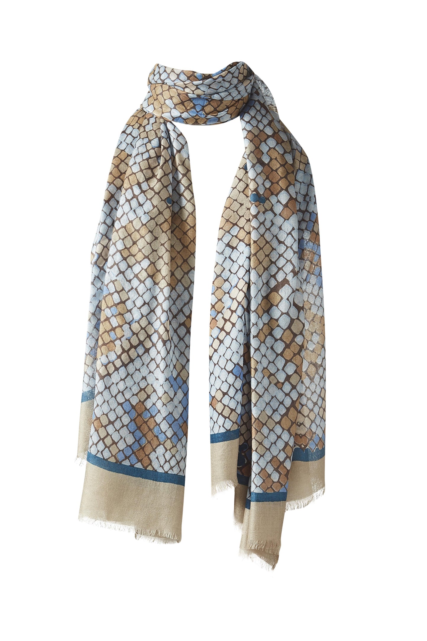 GEO SKIN PRINT SCARF