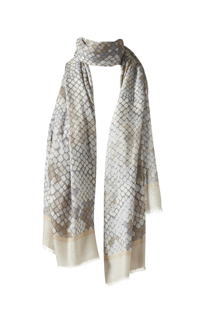 GEO SKIN PRINT SCARF