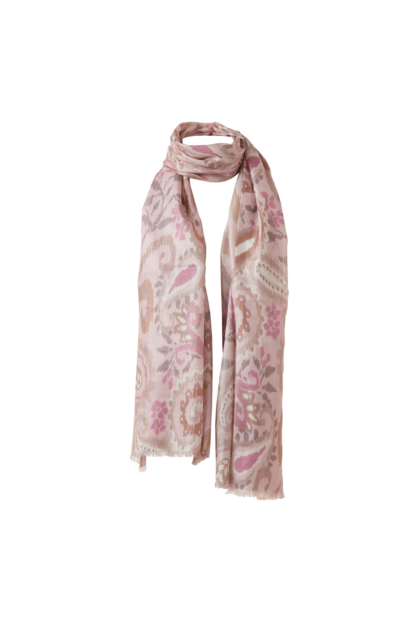 PAINTED PAISLEY PRINT SCARF