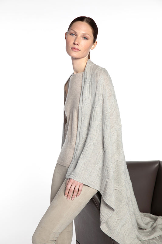 Luxe Cable Throw Blanket