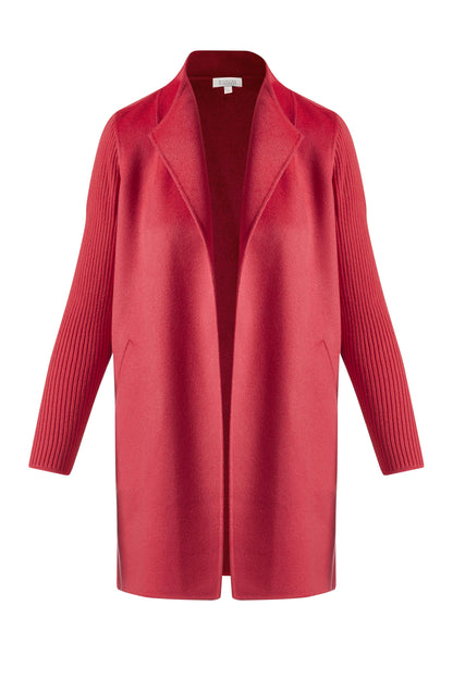 RIB SLEEVE COAT