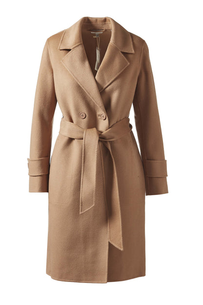 NOTCH COLLAR BELTED COAT